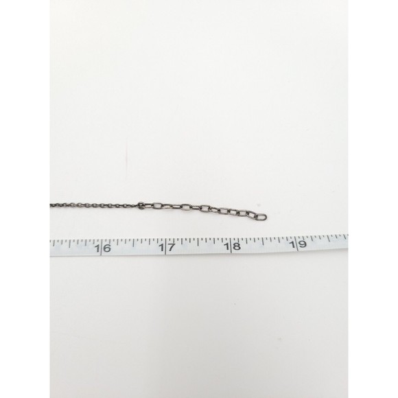 STELLA & DOT Silver & Gold Tone With Rhinestones Key Charm Pendant Necklace - Picture 6 of 6